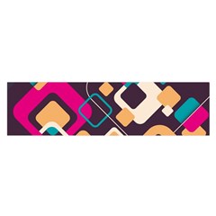 Colorful Abstract Background, Geometric Background Oblong Satin Scarf (16  X 60 ) by nateshop