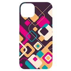 Colorful Abstract Background, Geometric Background Iphone 14 Plus Black Uv Print Case by nateshop