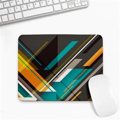 Material Design, Lines, Retro Abstract Art, Geometry Small Mousepad by nateshop