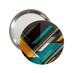 Material Design, Lines, Retro Abstract Art, Geometry 2 25  Handbag Mirrors by nateshop