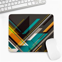 Material Design, Lines, Retro Abstract Art, Geometry Large Mousepad by nateshop