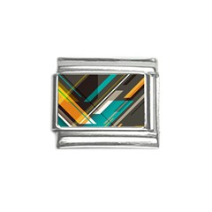 Material Design, Lines, Retro Abstract Art, Geometry Italian Charm (9mm) by nateshop