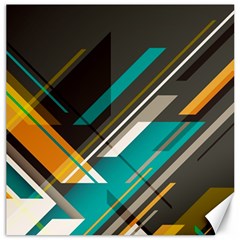 Material Design, Lines, Retro Abstract Art, Geometry Canvas 20  X 20  by nateshop