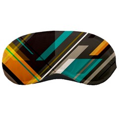 Material Design, Lines, Retro Abstract Art, Geometry Sleep Mask by nateshop