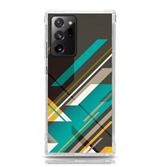 Material Design, Lines, Retro Abstract Art, Geometry Samsung Galaxy Note 20 Ultra Tpu Uv Case by nateshop