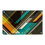 Material Design, Lines, Retro Abstract Art, Geometry Banner and Sign 5  x 3  Front