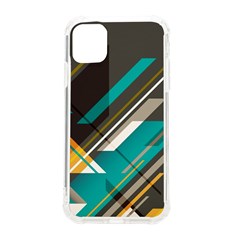 Material Design, Lines, Retro Abstract Art, Geometry Iphone 11 Tpu Uv Print Case by nateshop