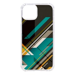 Material Design, Lines, Retro Abstract Art, Geometry Iphone 14 Tpu Uv Print Case by nateshop