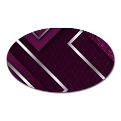 Purple Abstract Background, Luxury Purple Background Oval Magnet