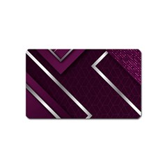 Purple Abstract Background, Luxury Purple Background Magnet (name Card) by nateshop