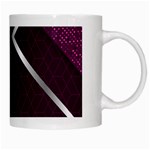 Purple Abstract Background, Luxury Purple Background White Mug Right