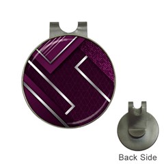 Purple Abstract Background, Luxury Purple Background Hat Clips With Golf Markers by nateshop