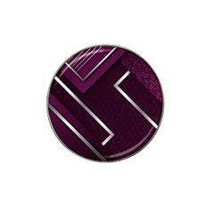 Purple Abstract Background, Luxury Purple Background Hat Clip Ball Marker (4 Pack)