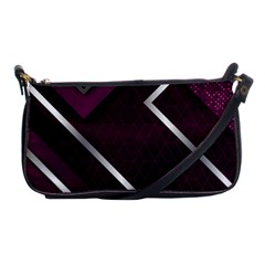 Purple Abstract Background, Luxury Purple Background Shoulder Clutch Bag by nateshop