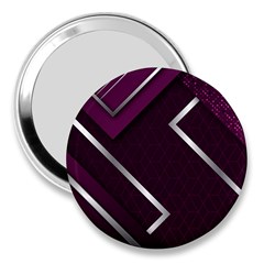 Purple Abstract Background, Luxury Purple Background 3  Handbag Mirrors by nateshop