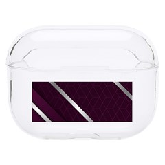 Purple Abstract Background, Luxury Purple Background Hard Pc Airpods Pro Case by nateshop