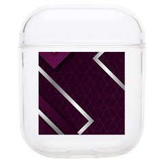 Purple Abstract Background, Luxury Purple Background Soft Tpu Airpods 1/2 Case