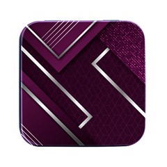 Purple Abstract Background, Luxury Purple Background Square Metal Box (black) by nateshop