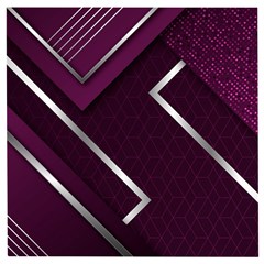 Purple Abstract Background, Luxury Purple Background Wooden Puzzle Square by nateshop