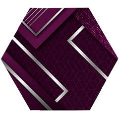 Purple Abstract Background, Luxury Purple Background Wooden Puzzle Hexagon by nateshop