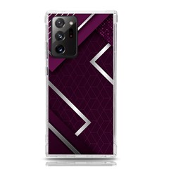 Purple Abstract Background, Luxury Purple Background Samsung Galaxy Note 20 Ultra Tpu Uv Case by nateshop