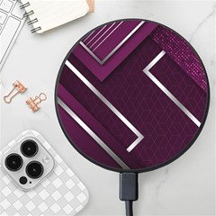 Purple Abstract Background, Luxury Purple Background Wireless Fast Charger(black) by nateshop