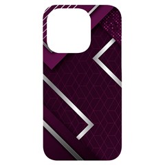 Purple Abstract Background, Luxury Purple Background Iphone 14 Pro Black Uv Print Case