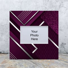 Purple Abstract Background, Luxury Purple Background White Box Photo Frame 4  X 6  by nateshop