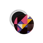 Retro Colorful Background, Geometric Abstraction 1.75  Magnets Front