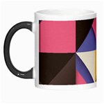 Retro Colorful Background, Geometric Abstraction Morph Mug Left