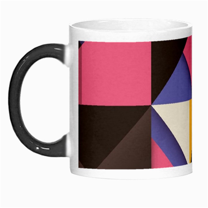 Retro Colorful Background, Geometric Abstraction Morph Mug