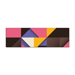 Retro Colorful Background, Geometric Abstraction Sticker Bumper (100 Pack) by nateshop