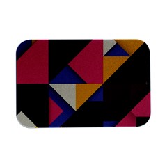 Retro Colorful Background, Geometric Abstraction Open Lid Metal Box (silver)   by nateshop