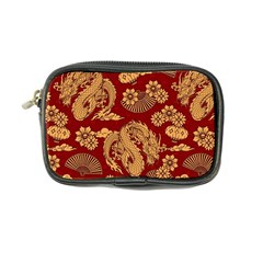 Vintage Dragon Chinese Red Amber Coin Purse