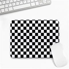 Black White Checker Pattern Checkerboard Small Mousepad by Grandong