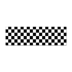 Black White Checker Pattern Checkerboard Sticker (bumper)