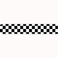 Black White Checker Pattern Checkerboard Small Bar Mat by Grandong