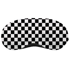 Black White Checker Pattern Checkerboard Sleep Mask by Grandong