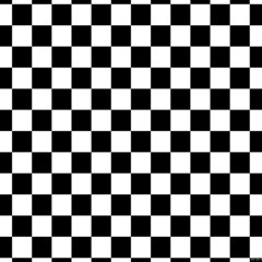 Black White Checker Pattern Checkerboard Play Mat (square) by Grandong