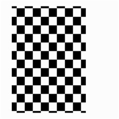 Black White Checker Pattern Checkerboard Small Garden Flag (two Sides) by Grandong