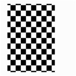 Black White Checker Pattern Checkerboard Small Garden Flag (Two Sides) Front