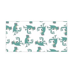 Creepy Monster Bird Drawing Motif Pattern Yoga Headband by dflcprintsclothing