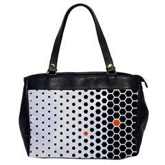 Honeycomb Hexagon Pattern Abstract Oversize Office Handbag by Grandong