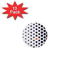 Honeycomb Hexagon Pattern Abstract 1  Mini Buttons (10 Pack)  by Grandong