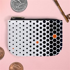 Honeycomb Hexagon Pattern Abstract Mini Coin Purse by Grandong