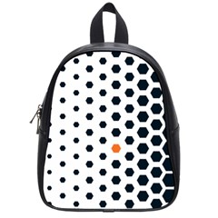 Honeycomb Hexagon Pattern Abstract School Bag (small) by Grandong