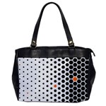 Honeycomb Hexagon Pattern Abstract Oversize Office Handbag Front