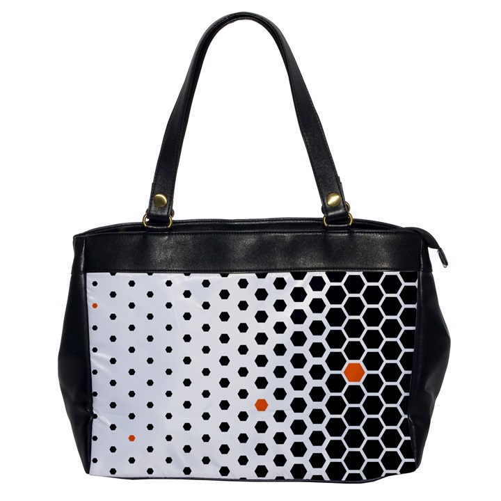 Honeycomb Hexagon Pattern Abstract Oversize Office Handbag