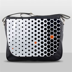 Honeycomb Hexagon Pattern Abstract Messenger Bag by Grandong