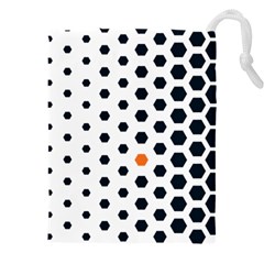 Honeycomb Hexagon Pattern Abstract Drawstring Pouch (4xl) by Grandong